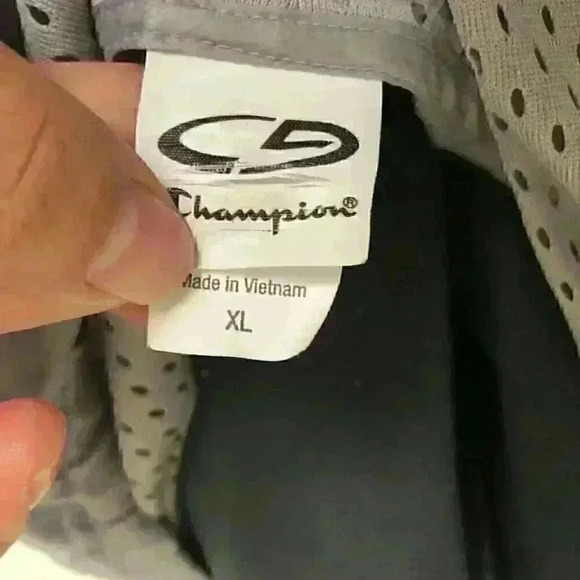 CHAMPION gray windbreaker hoodie Mens XL - Picture 6 of 7